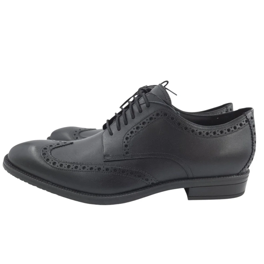 Cole Haan ME Wingtip Oxford Dress Shoes Mens 13 Black Leather Waterproof NEW